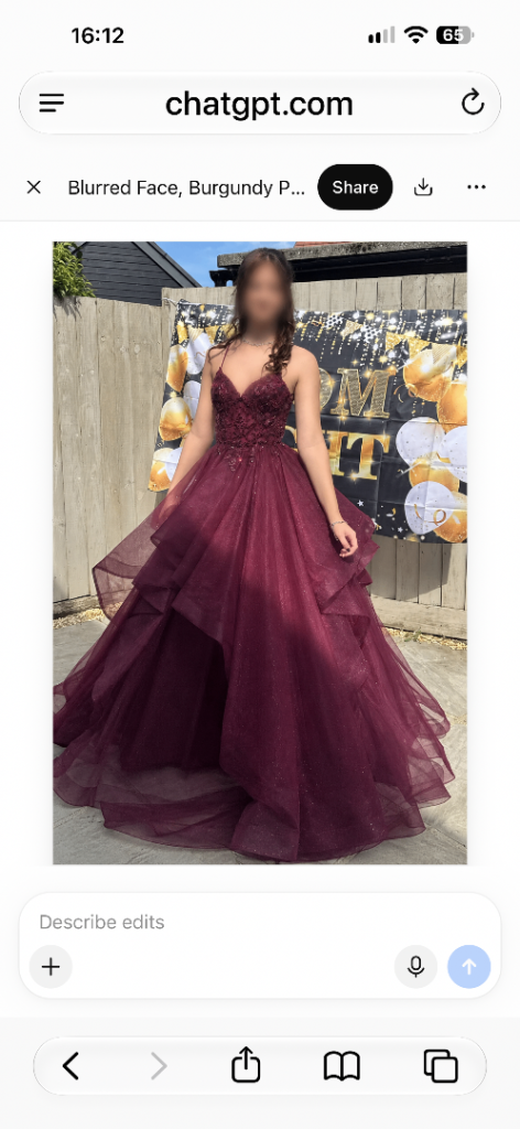Hermione Burgundy Prom Dress - Size 2