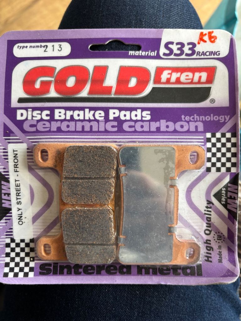 Brake pads, gold fren, S33 Racing, 