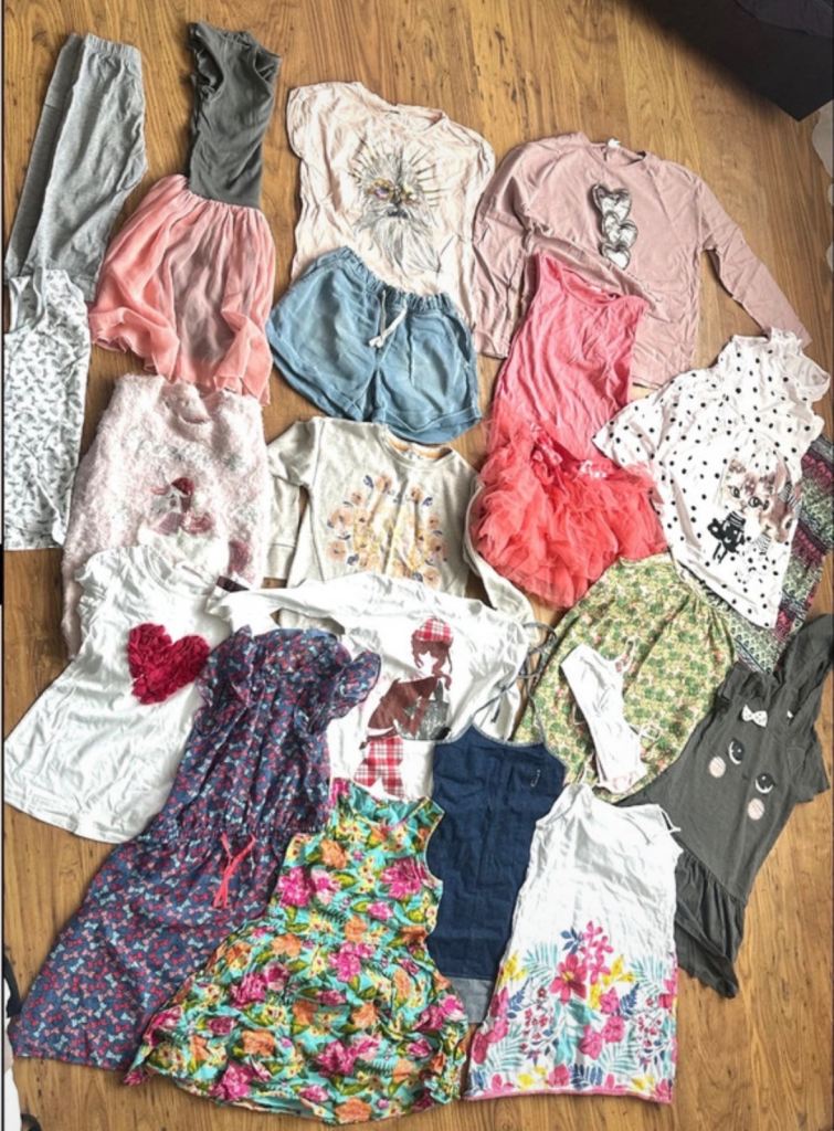 Set of clothes for a 9-year-old girl