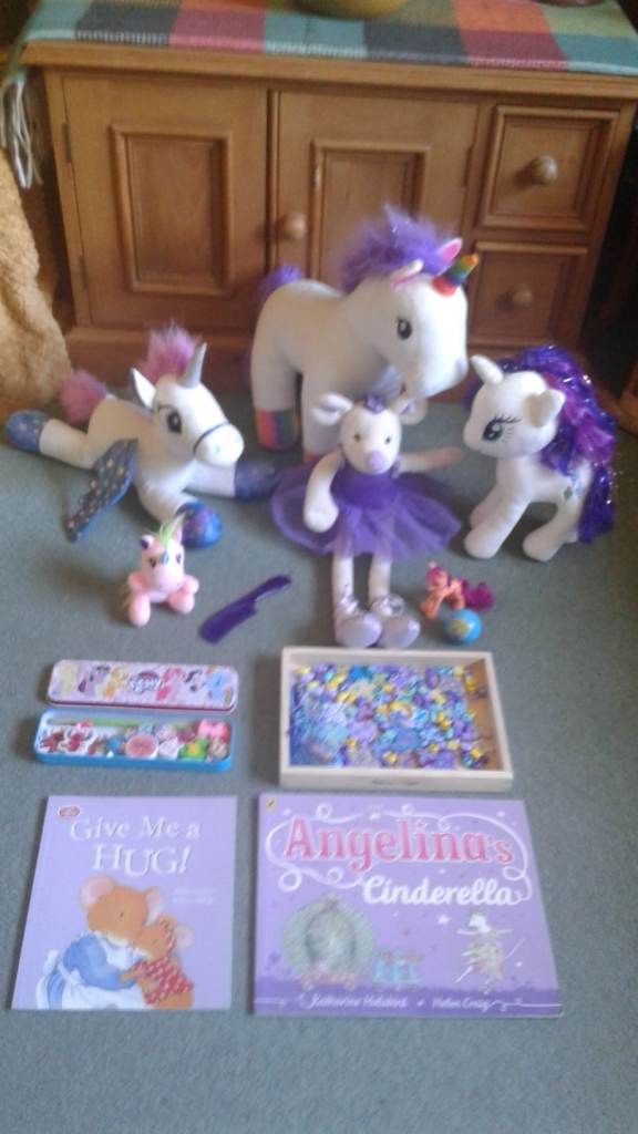 Toy Unicorns, Ballerina Mouse, Butterfly Beads, My Little Pony Tin