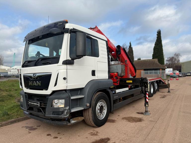 MAN TGS 26.420 2018 (18) EURO 6, 6X2 REAR LIFT, 26FT 4 PMH CHEESEWEDGE BEAVERTAI