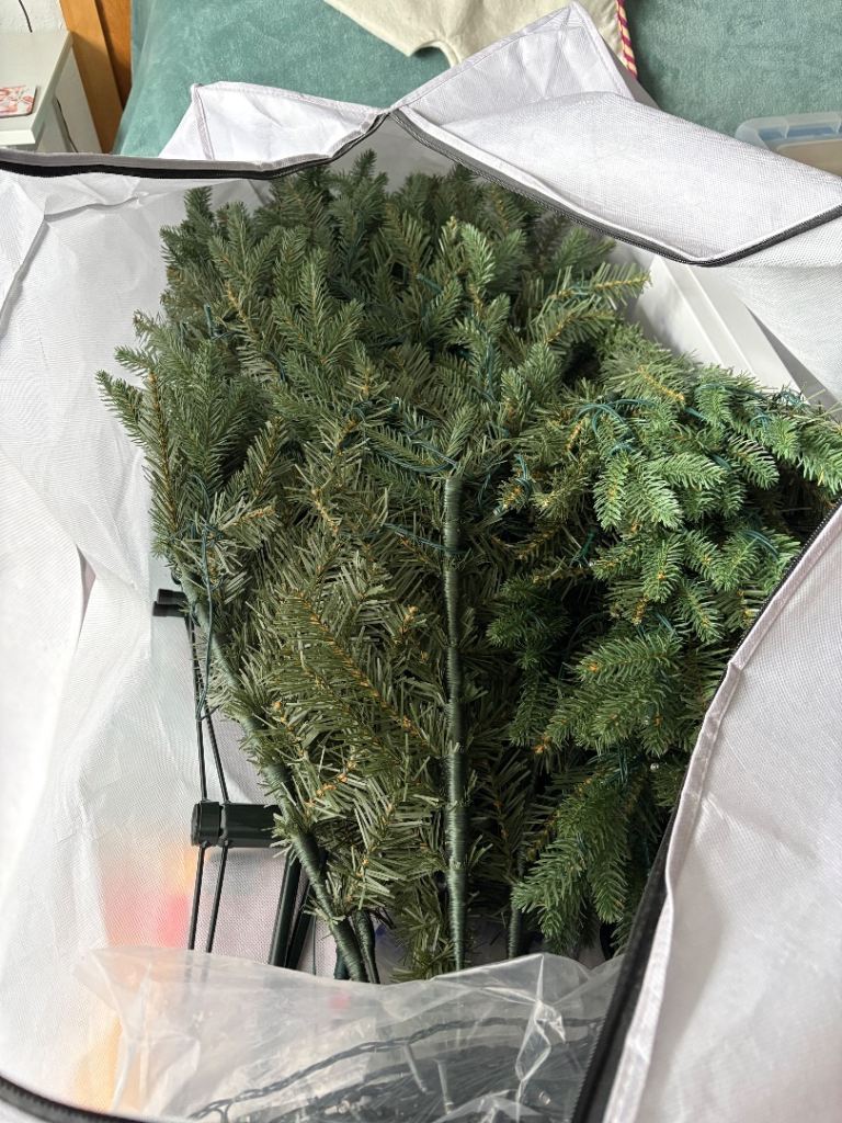 Christmas tree with fairy light set