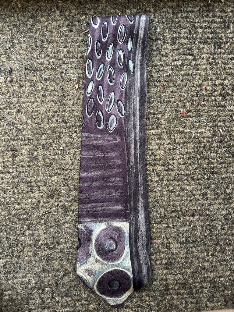 Purple/Aubergine silk necktie 