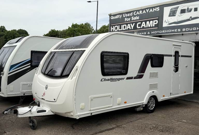 2012 SWIFT CHALLENGER SPORT, 4 BERTH WITH END BATHROOM, MOTOR MOVER & AWNING!