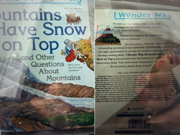 ' I wonder why' Mountains have snow on top and other questions about mountains