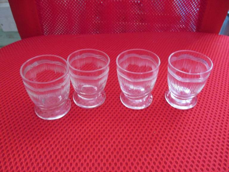 VINTAGE SHOT GLASSES - 4 IN TOTAL