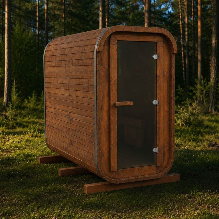 Cubeline Slim Sauna 240 cm Electric Heater 2–4 Person