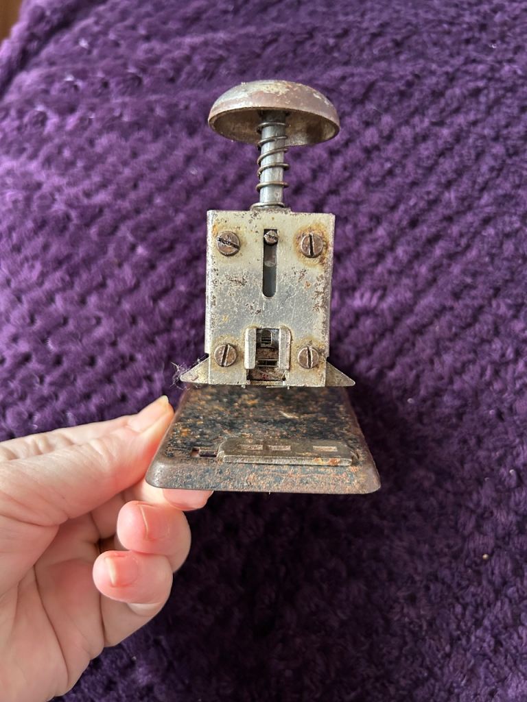 Vintage Cast Metal Desktop Stapler