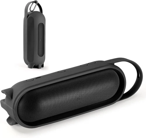 Silicone Carrying Case Cover for Beats Pill 2024 Portable Bluetooth Speaker Black