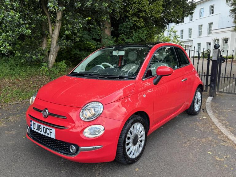 2018 Fiat 500 1.2 Lounge Euro 6 (s/s) 3dr HATCHBACK Petrol Manual