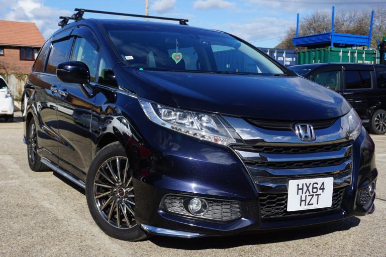 2014/64 Black Honda Odyssey Absolute 7 Seat Both Power Sliding Doors ULEZ