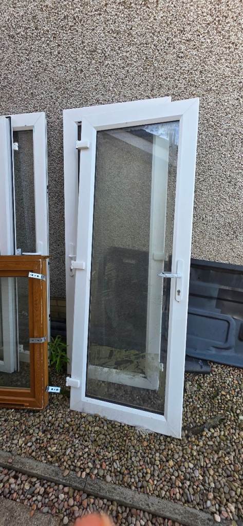 UPVC Double Glazed Doors and Windows – White and Brown, Good Condition