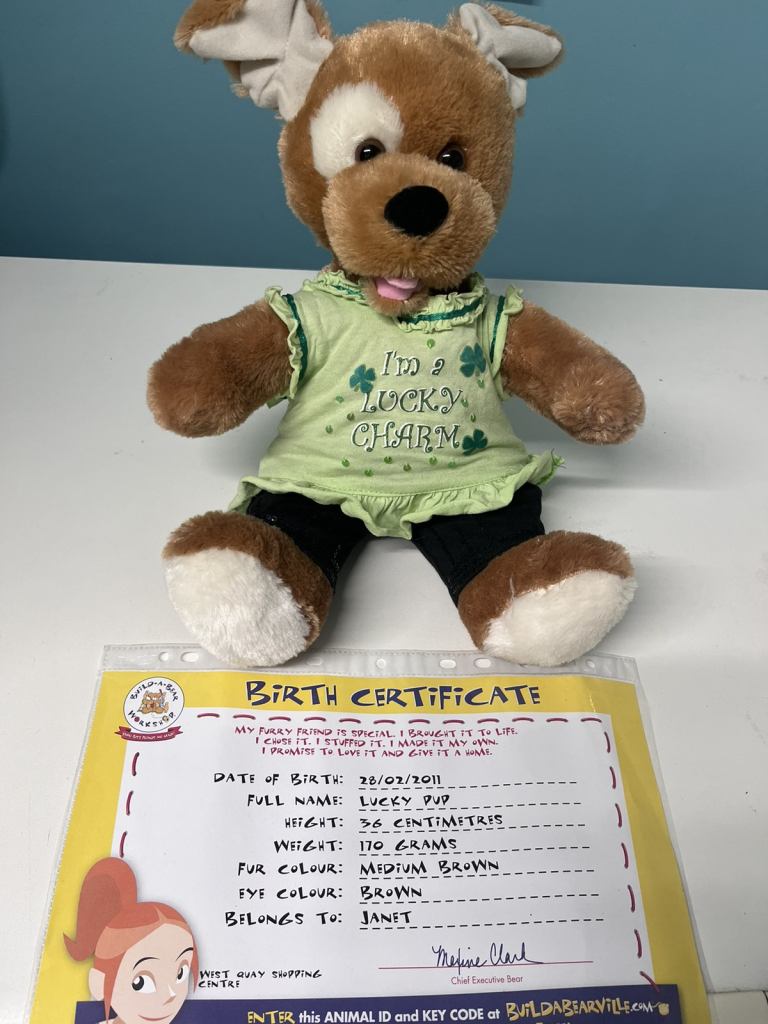 Build a bear lucky pup