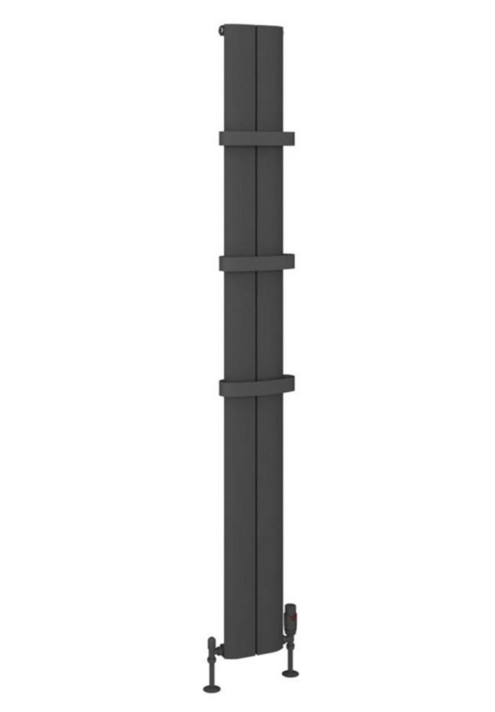 Berlini tall radiator in Matt anthracite