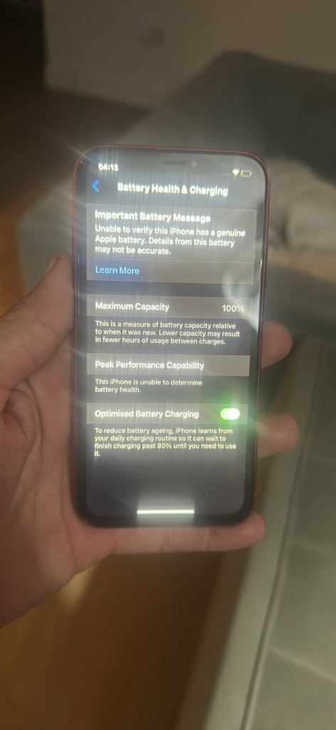 Apple iPhone (Red) - Good Condition, 100% Battery Health