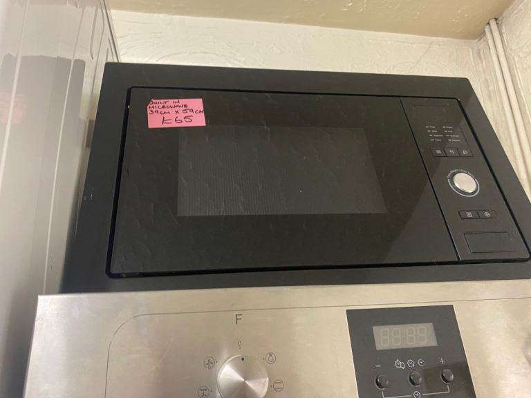 ✅🚚BLACK ELECTRIQ 39x59CM BUILT IN MICROWAVE OVEN £65 CAN DELIVER 