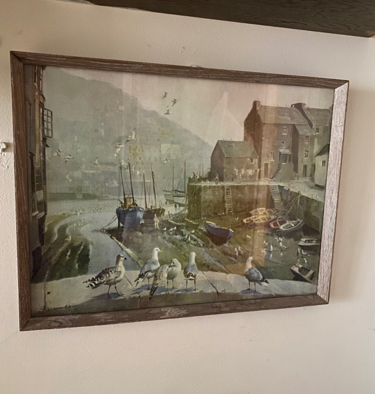 image for Picture print Misty morning polperro 