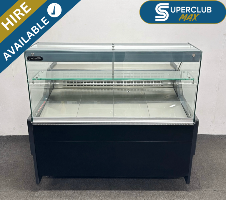 Geoff Rodgers SuperClub MAX HIRE:  NEW Foodsville 1340mm Refrigerated Serveover Counter, On Wheels