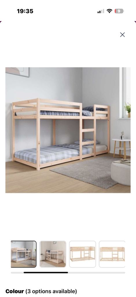 Brand New Wooden Bunk Beds – Natural Pine Finish