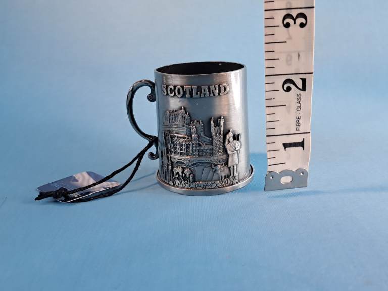 Wentworth Pewter miniature Pint Scotland Pewter  small Tankard.  EDINBURGH See measurements. 