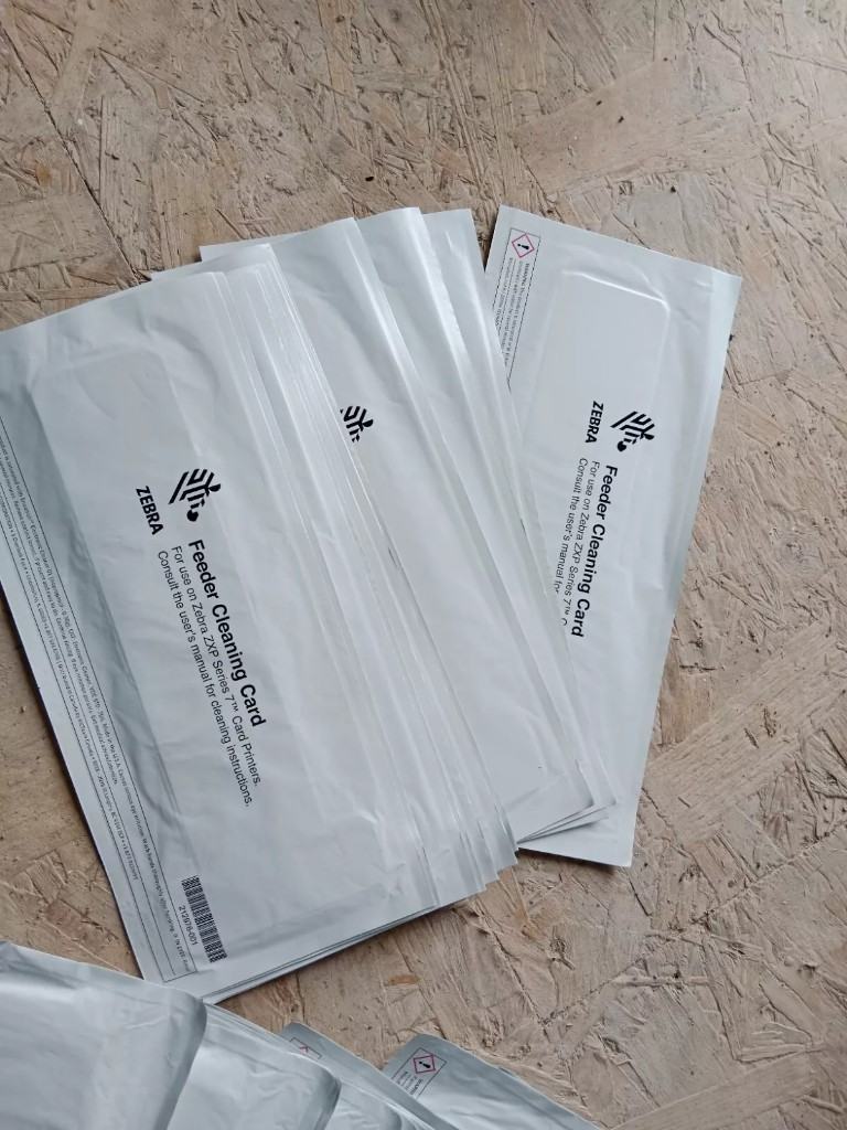 image for 12 Zebra ZXP Series 7 Printer & Feeder Cleaning Card Kit