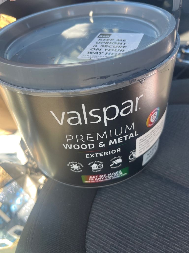 Farrow and Ball Off black colour outdoor paint 