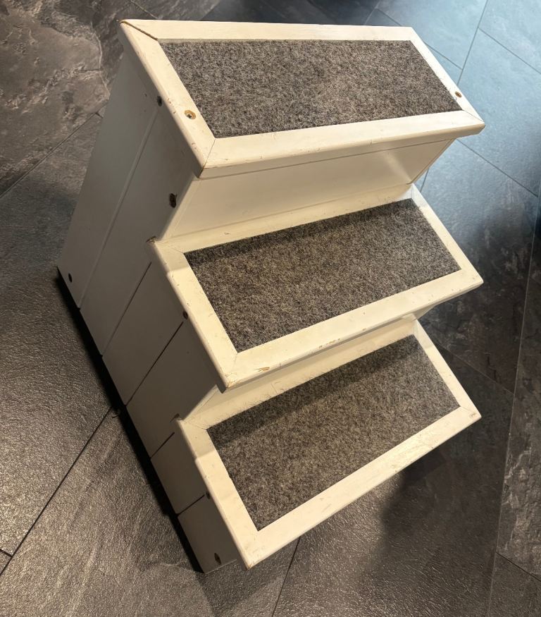 Wooden dog ramp 34x38x40 with storage underneath dachshund 