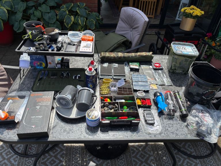 Huge Carp Fishing Gear Bundle – Rods, Reels, Tackle, & More