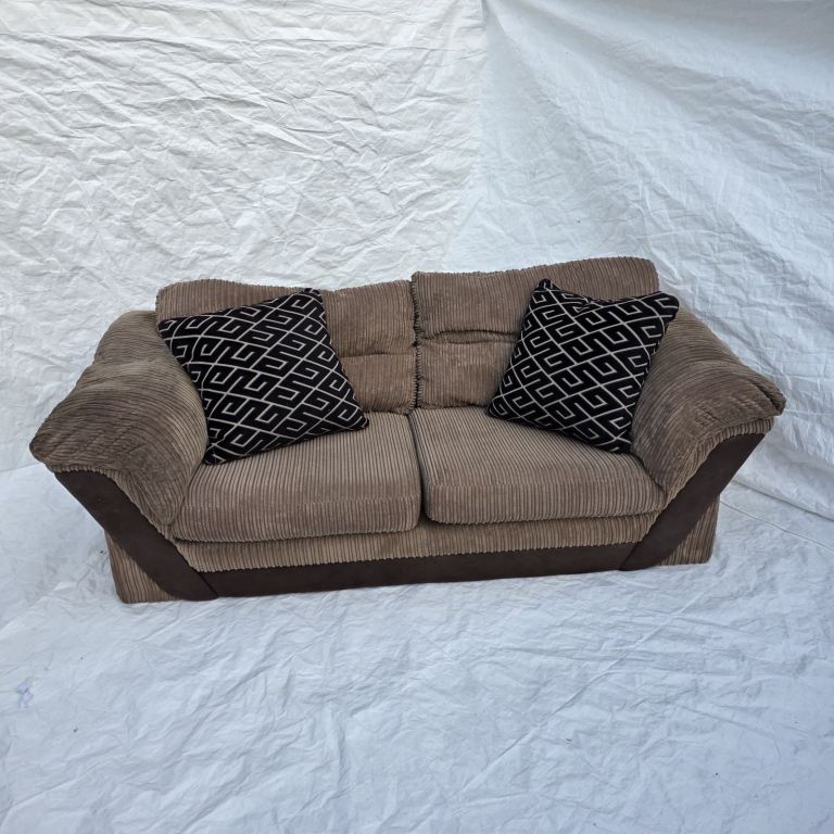 Lovely 2 Seater Sofa With Swivel Chair  full price £150