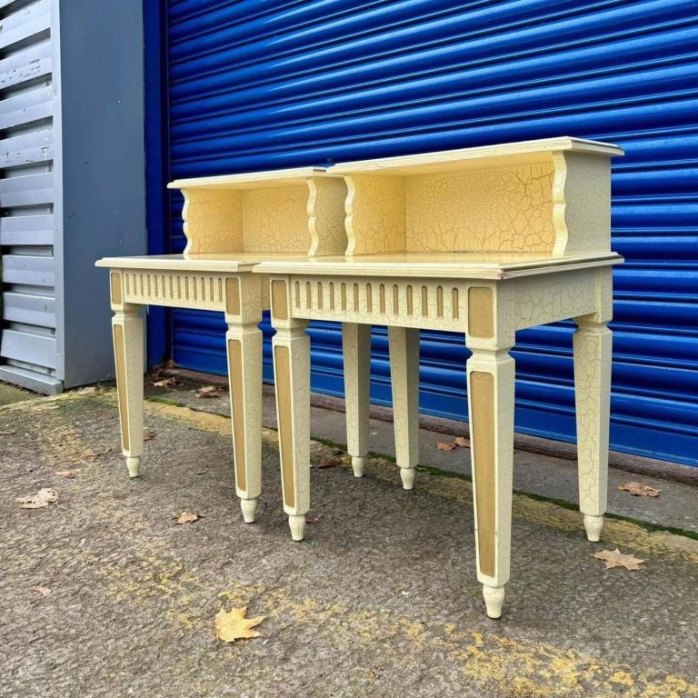 Pair of Vintage French Style Bedside Cabinets £48