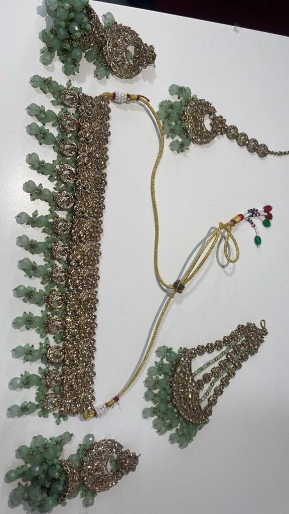 New jewellery set choker tikka jhumkas jhumur 