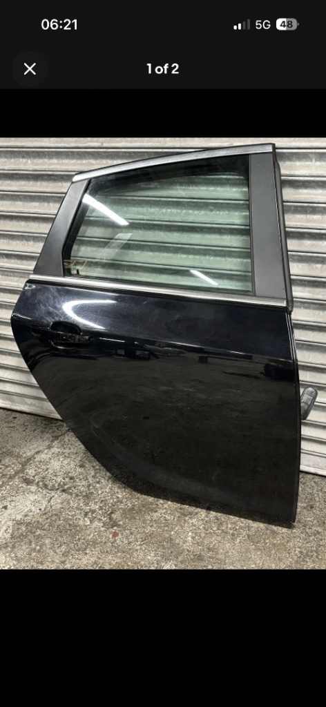 Vauxhall astra J rear right door 2010-2015 hatchback black
