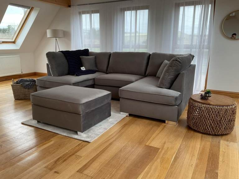 ❤️Exclusive Offer🚛DYLAN Jumbo Cord Sofa Set ❤️U-Shape 7 Seater + Corner❤️25% OFF😘COD