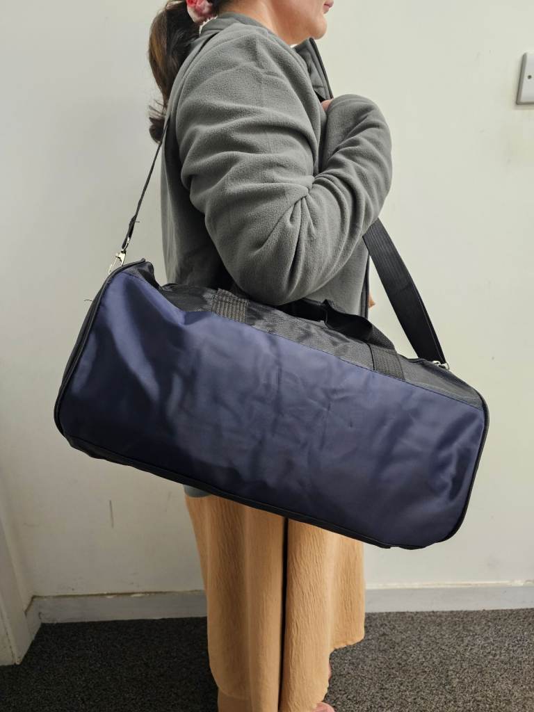 New BLUE + BLACK Ryanair Light Holdall Travel Cabin Gym Duffle Bag Under Seat Carry On Approved Size