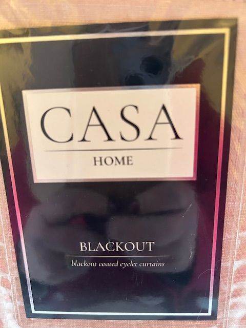 CASA HOME Eyelet Curtains – New 90' x 90'