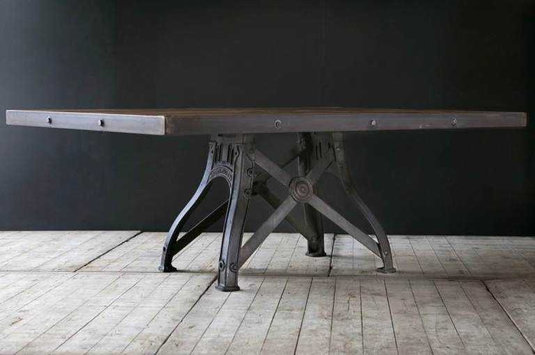 Industrial Style Metal Table Base – Bespoke made and in Very Good Condition