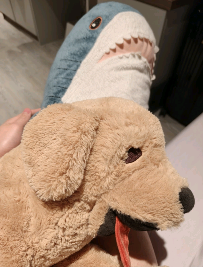 IKEA Gosig Golden Dog And Shark Blahaj