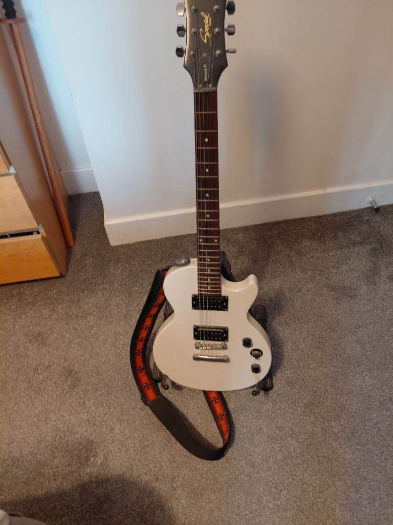Vintage Electric Guitar - White, Good Condition