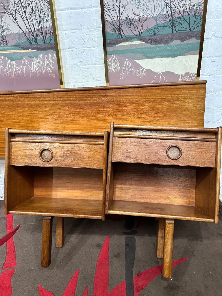 Bath Cabinet Makers Kingsize  Floating Bedside table with Headboard 