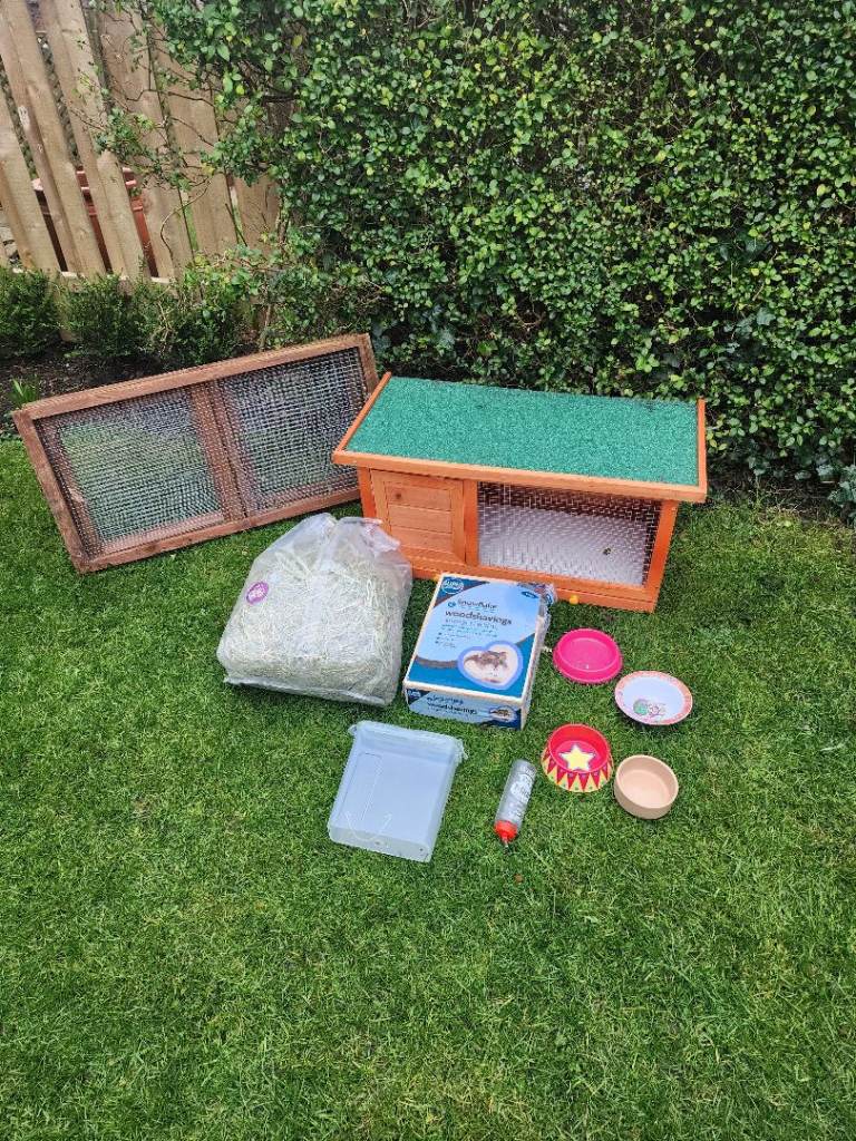 Rabbit hutch and accessories 