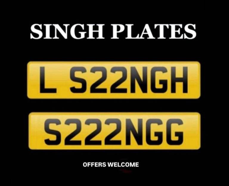 SINGH cherished private number plates