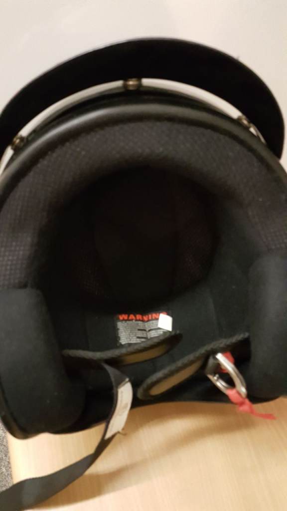 Spada open face crash helmet size Large and in black 