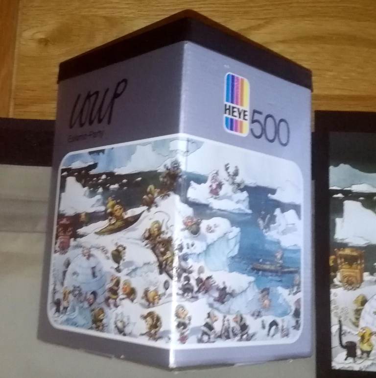 Heye Jigsaw Puzzle Loup Eskimo Party 500 Pieces Complete With Poster & Box 1974