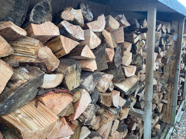 Local firewood ready to burn