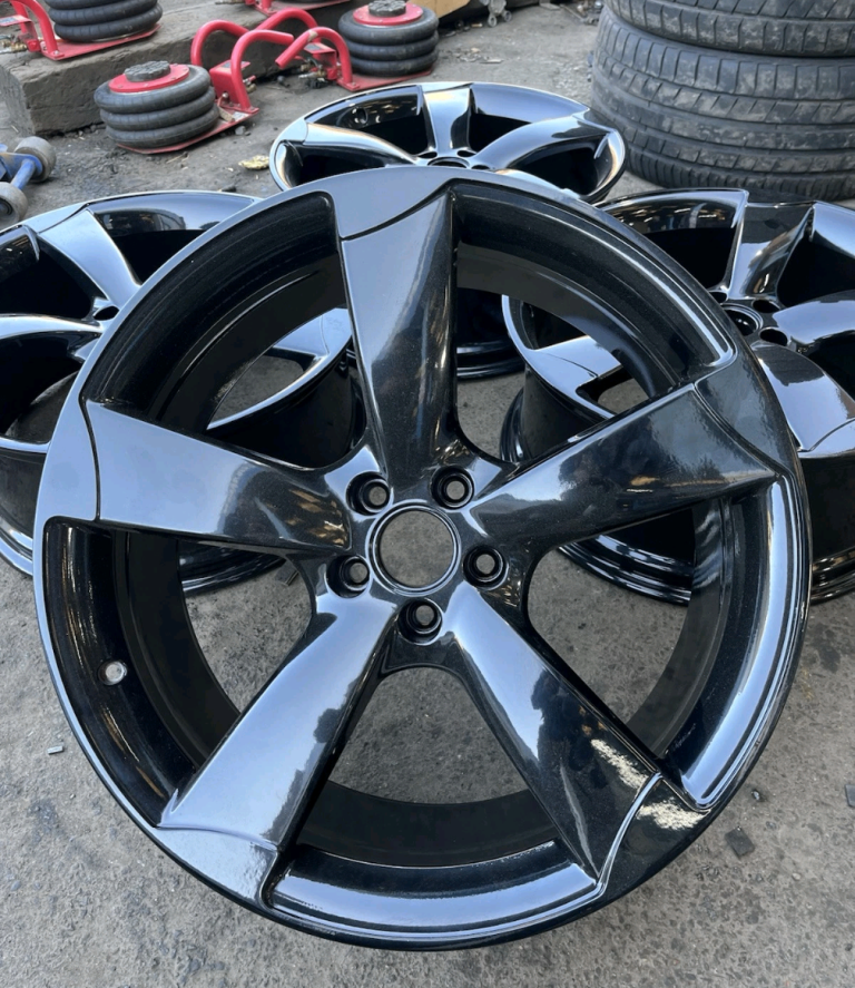 GENUINE 21” REFURBISHED GLOSS BLACK AUDI ROTOR A6/A7 SET OF 4 AUDI 