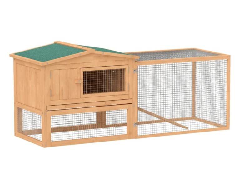 Outdoor hutch for rabbits or guinea pigs 