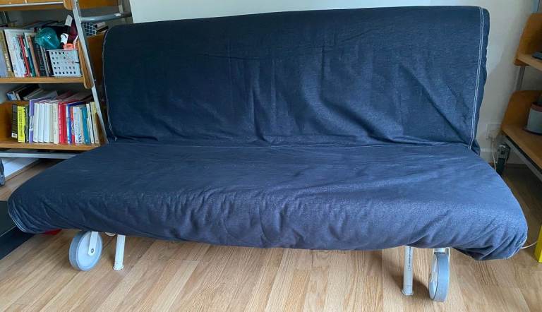 IKEA Sofa Bed – Fully converts to king size bed, washable cover