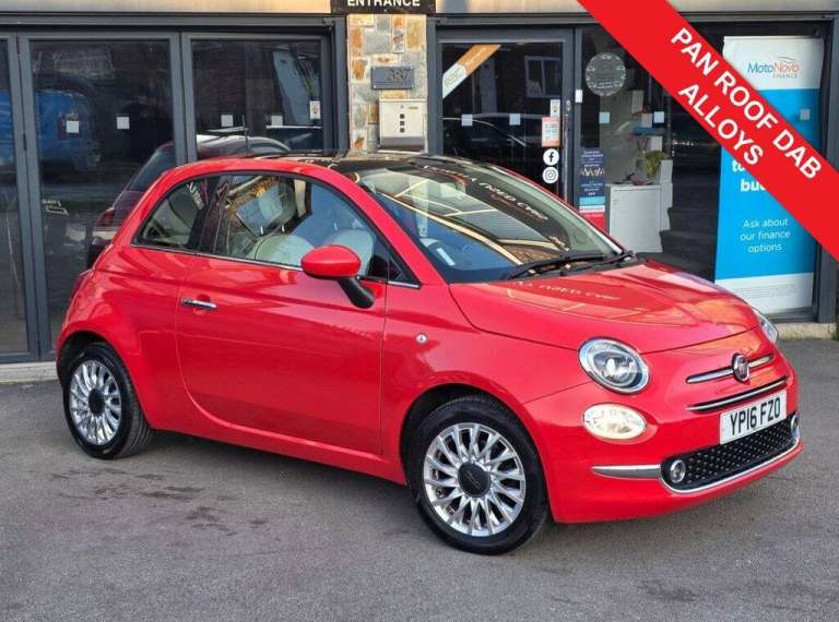 2016 Fiat 500 1.2 Lounge 3dr HATCHBACK PETROL Manual