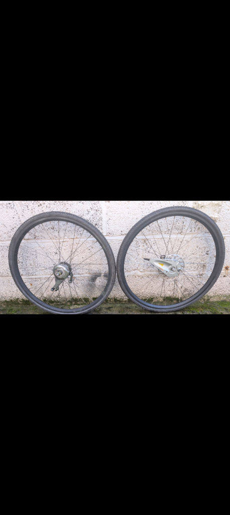 Shimano Nexus Wheelset 26” Roller Rim Brake 3 Speed Internal Gearing SG-3R40 MTB. Wheelsets