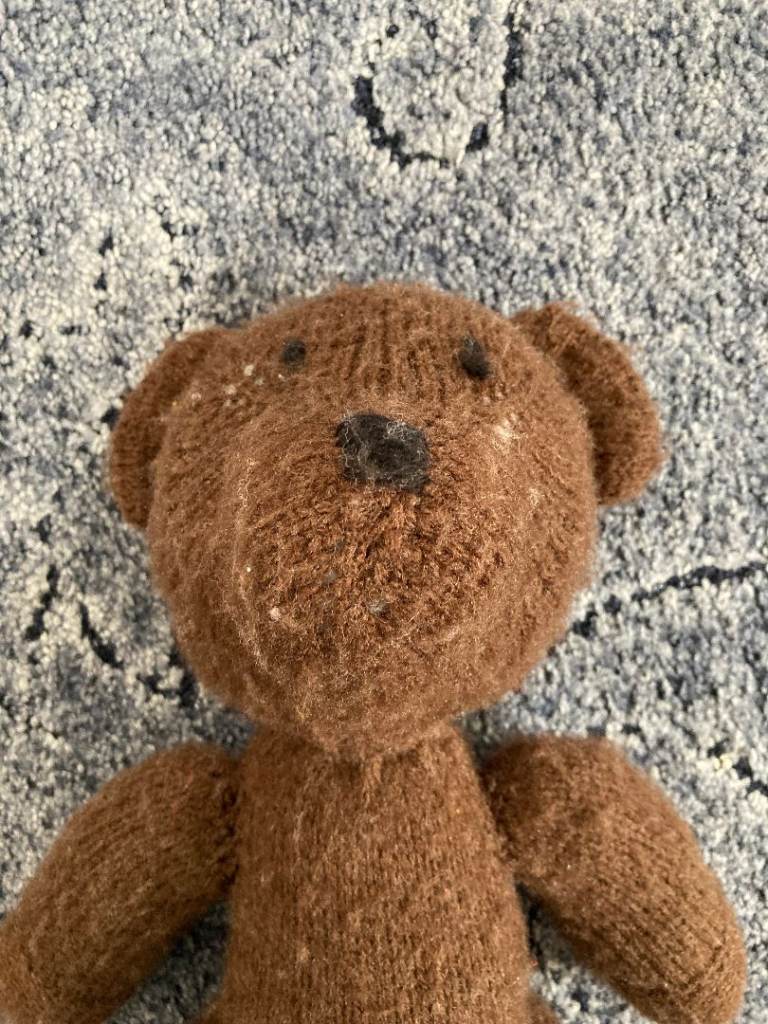 Hand knitted Big Brown Teddy Bear toy – BRAND NEW – post or collect